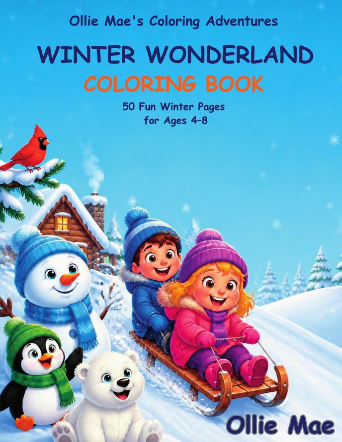 Winter Wonderland Coloring Book cover